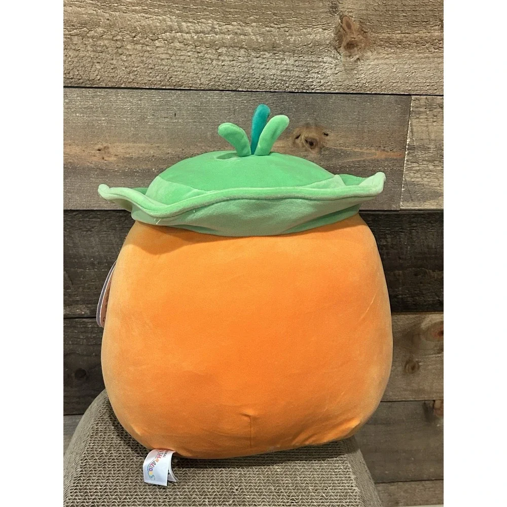 Squishmallow Easter 2025 Caroleena‎ the Carrot Wearing a Bucket Hat NEW 12 inch